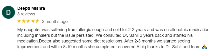 Chronic Allergic Bronchitis Treated Successfully - A Case Study